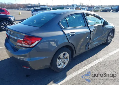 2013 Honda Civic Lx from USA, damaged, VIN 2HGFB2F5XDH544821